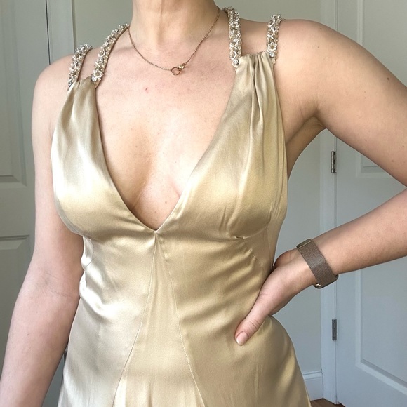 Designer Silk Cocktail Dress - Picture 7 of 14